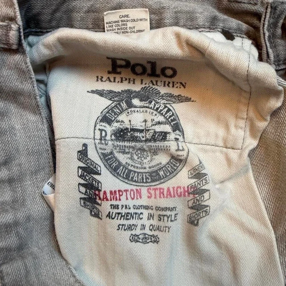 Polo Ralph Lauren gray Hampton straight preppy casual denim jeans 31x30